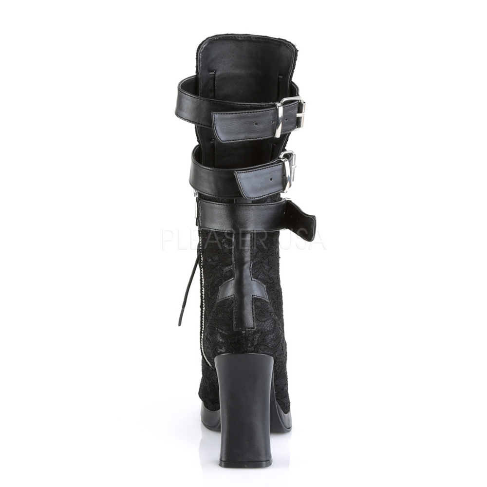 Gothic Platform Lace Up High Heel Boots - Picture 4 of 5
